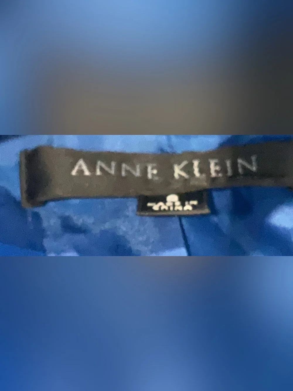 Anne Klein Cobalt Blue Belted Trench Jacket Silver Buckle | Size 8